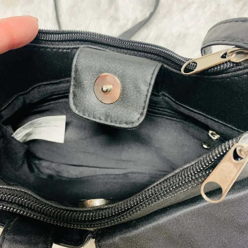 Y2k Mini Black Sparkle Cross Body Shoulder Bag
